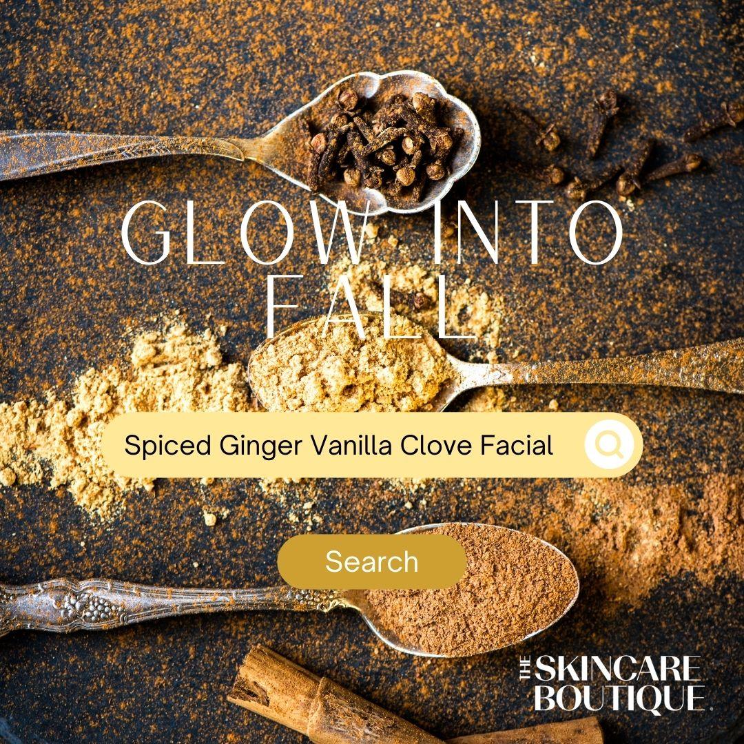 Autumn-inspired skincare setting for the fall facial and skincare collection at The Skincare Boutique.