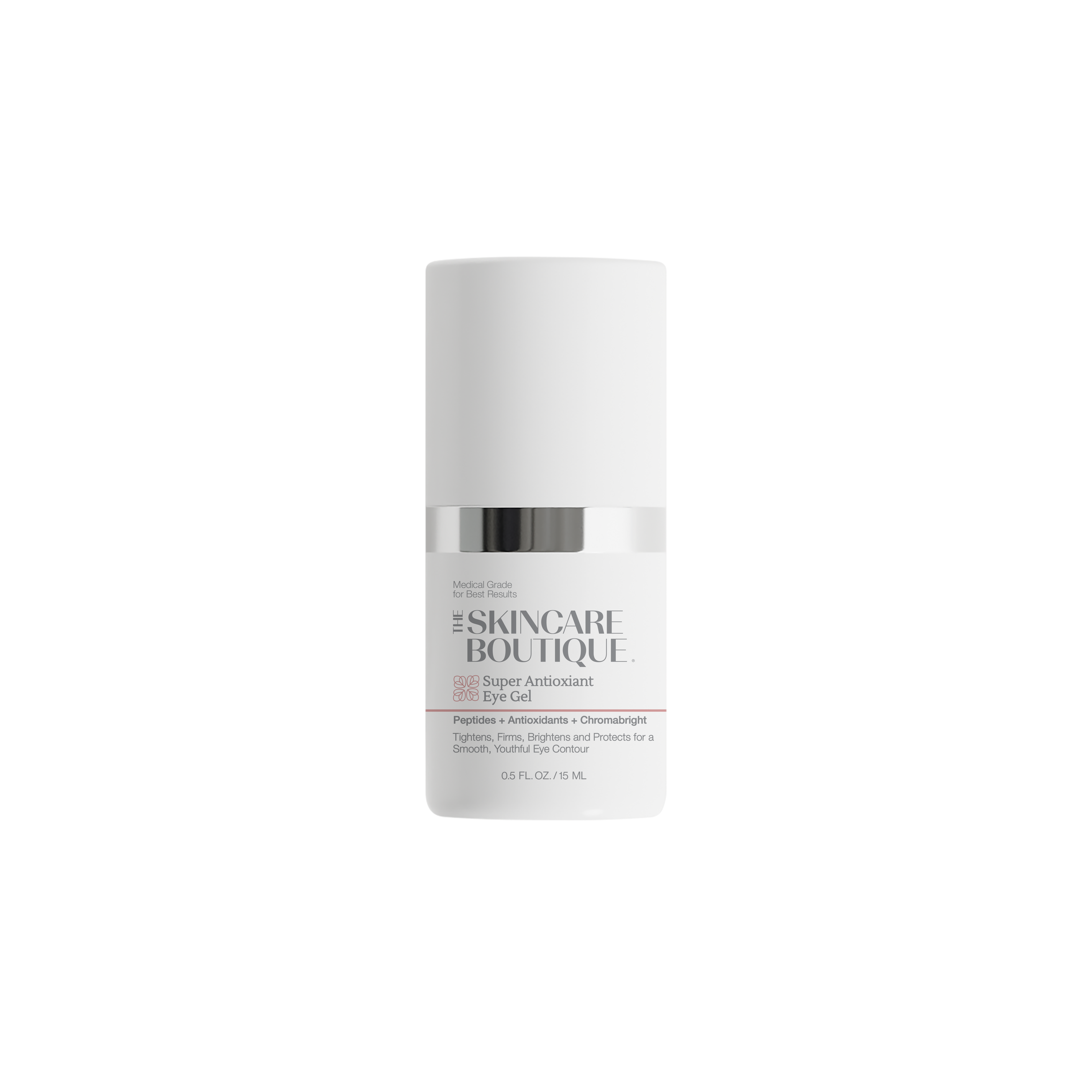 Skincare bottle labeled 'The Skincare Boutique' on a white background