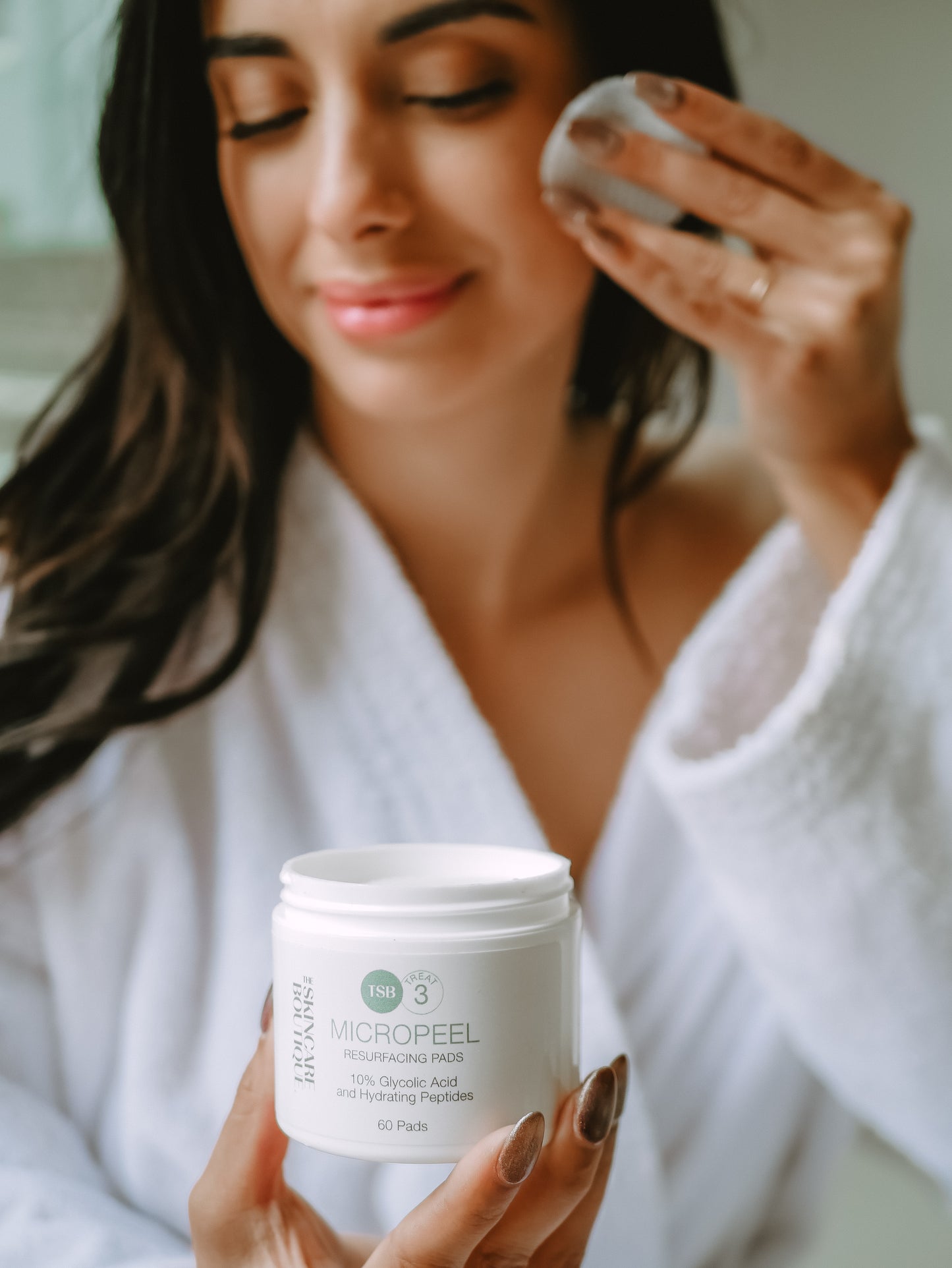 woman using medical skincare