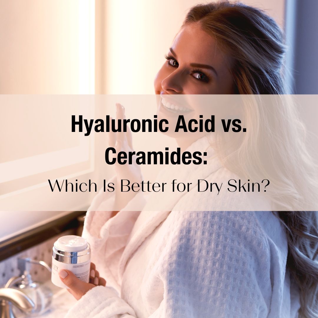 Hyaluronic acid serum and ceramide moisturizer for dry skin by The Skincare Boutique