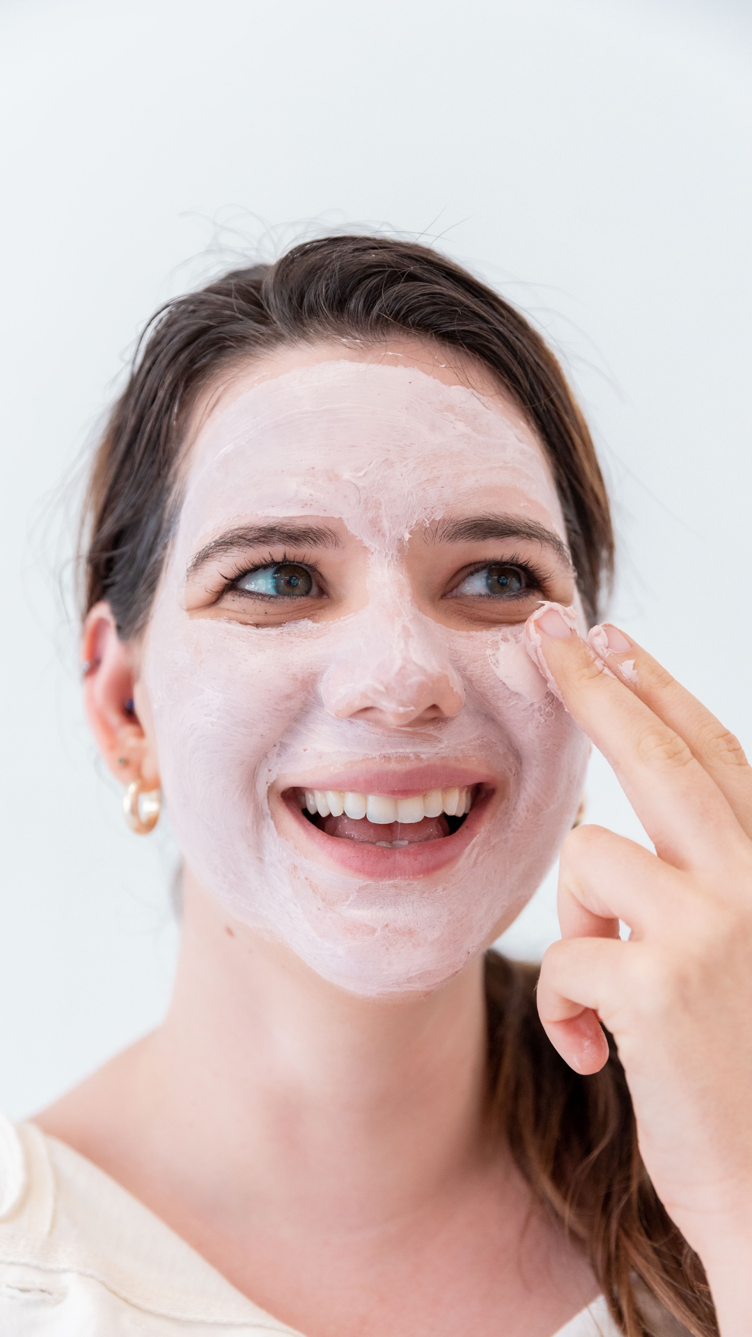 Clear, healthy glowing skin after a professional clarifying facial treatment at The Skincare Boutique in Ladera Ranch