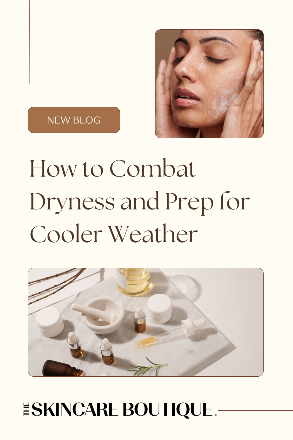 Hydrating fall skincare products for combating dry skin in cooler weather.