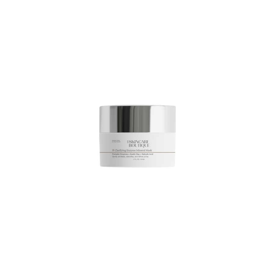 A white cosmetic jar with a reflective silver lid, labeled 'FINDING ME BEAUTY' and '4-THING CLEANSING SERUM AID', centered on a plain white background.