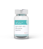 Glass vial labeled 'GLP-1/GIP + B12 Microdose Injection' by 'ellie MD' on a white background