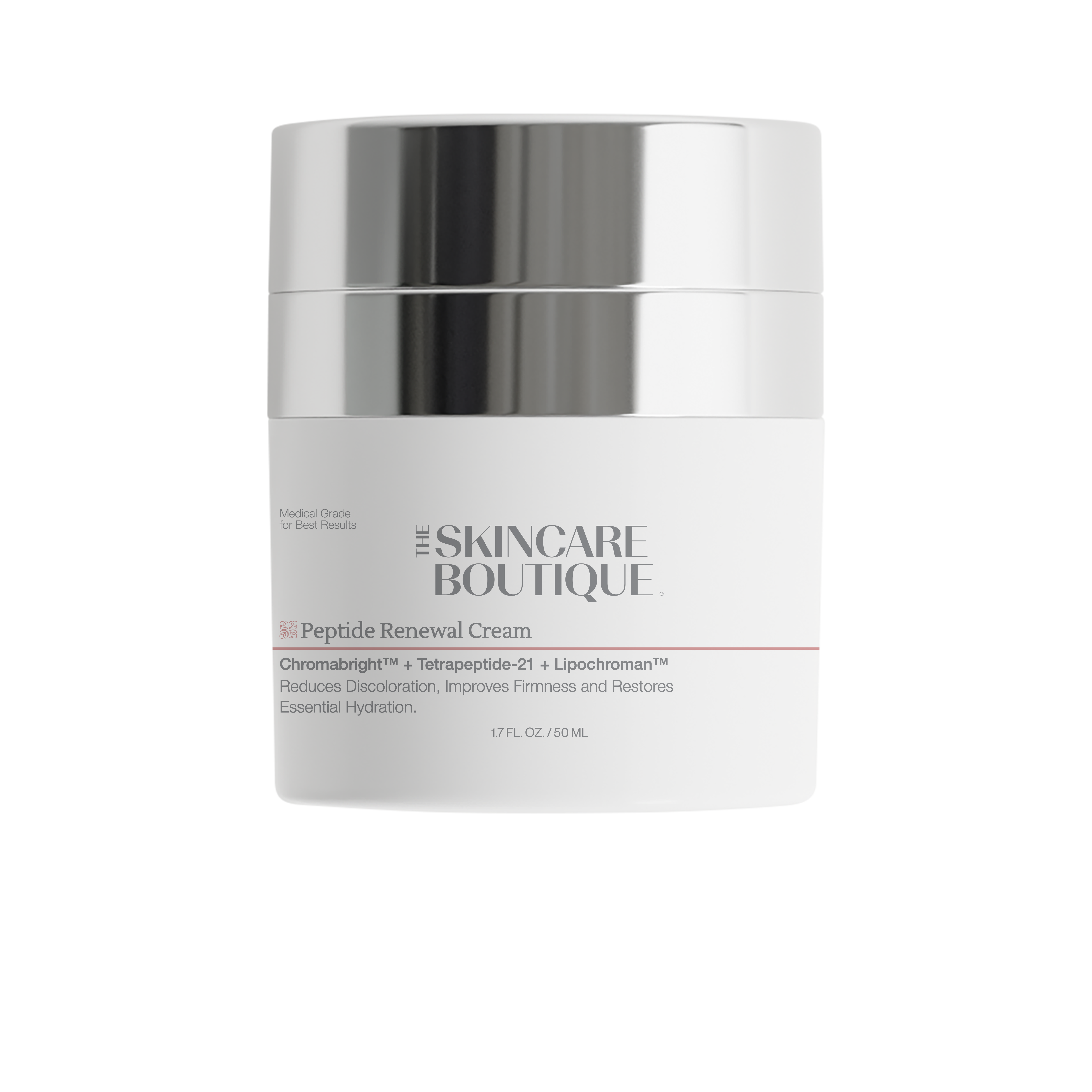 Peptide Renewal Cream 1.7 fl oz jar – antioxidant firming moisturizer by The Skincare Boutique