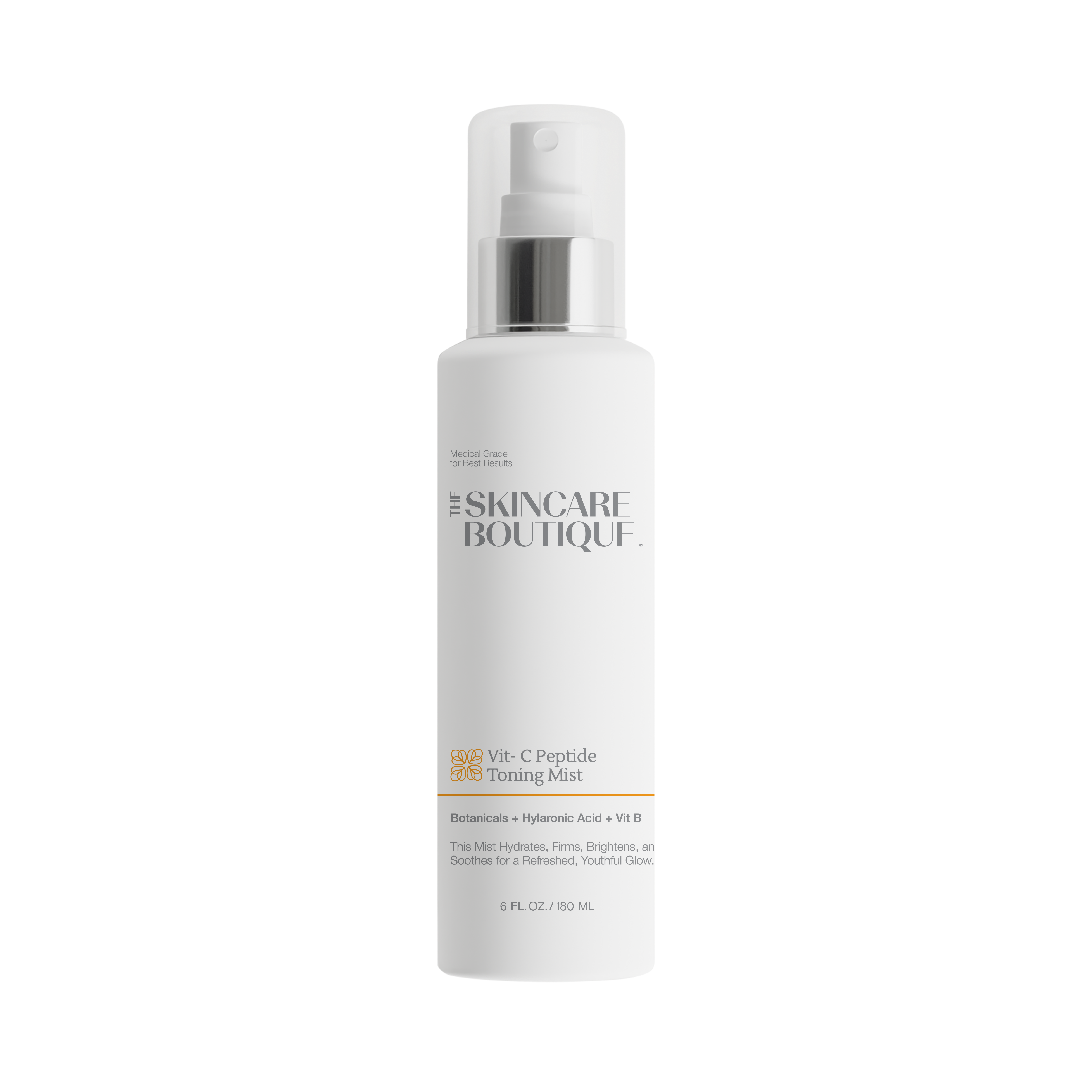 Skincare bottle with a white background