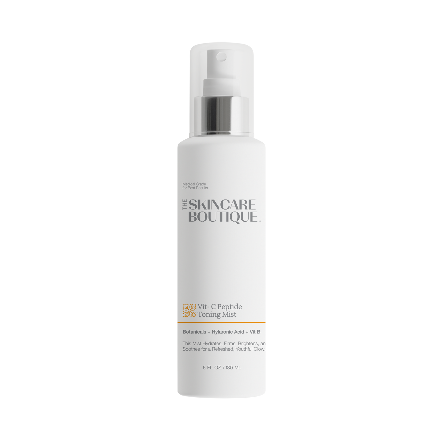 Skincare bottle with a white background