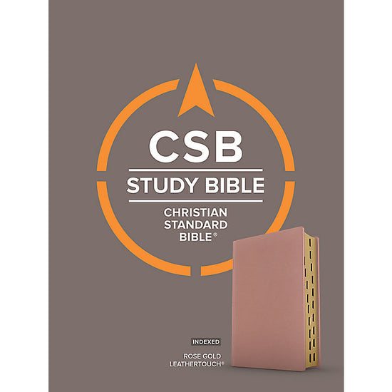 Load image into Gallery viewer, CSB Study Bible, Rose Gold LeatherTouch, Indexed
