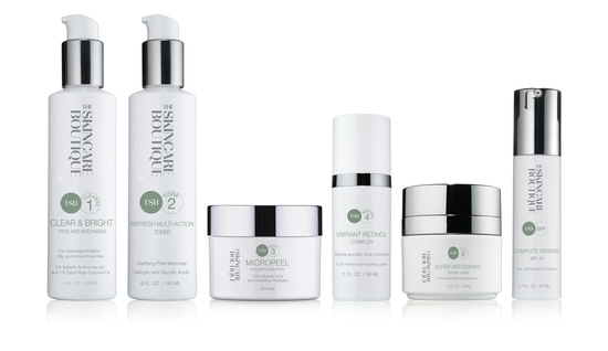 The Skincare Boutique's Skincare Regimen for Acne Prone Aging Skin 