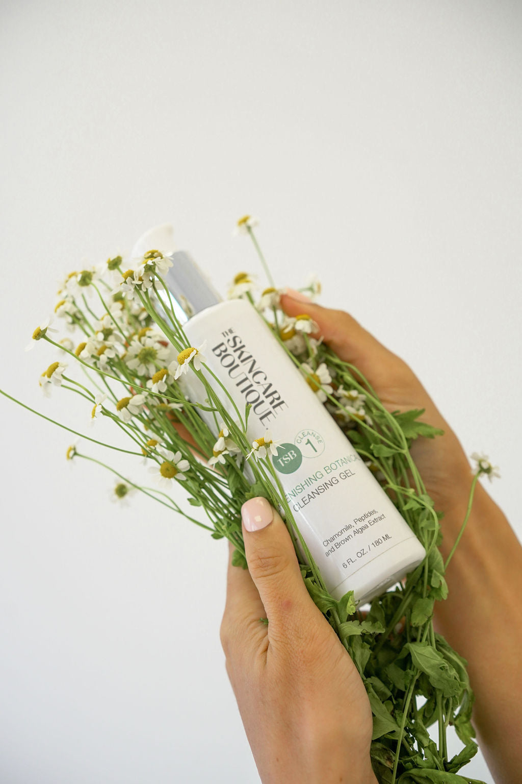 Load image into Gallery viewer, botanical cleansing gel in a bushel of flowers
